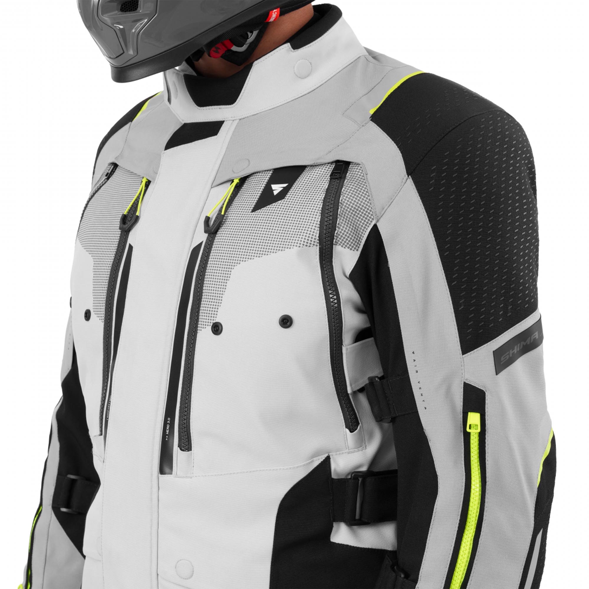 SHIMA Hero 3.0 Motorcycle Textile Jacket grey/yellow L Figure 18