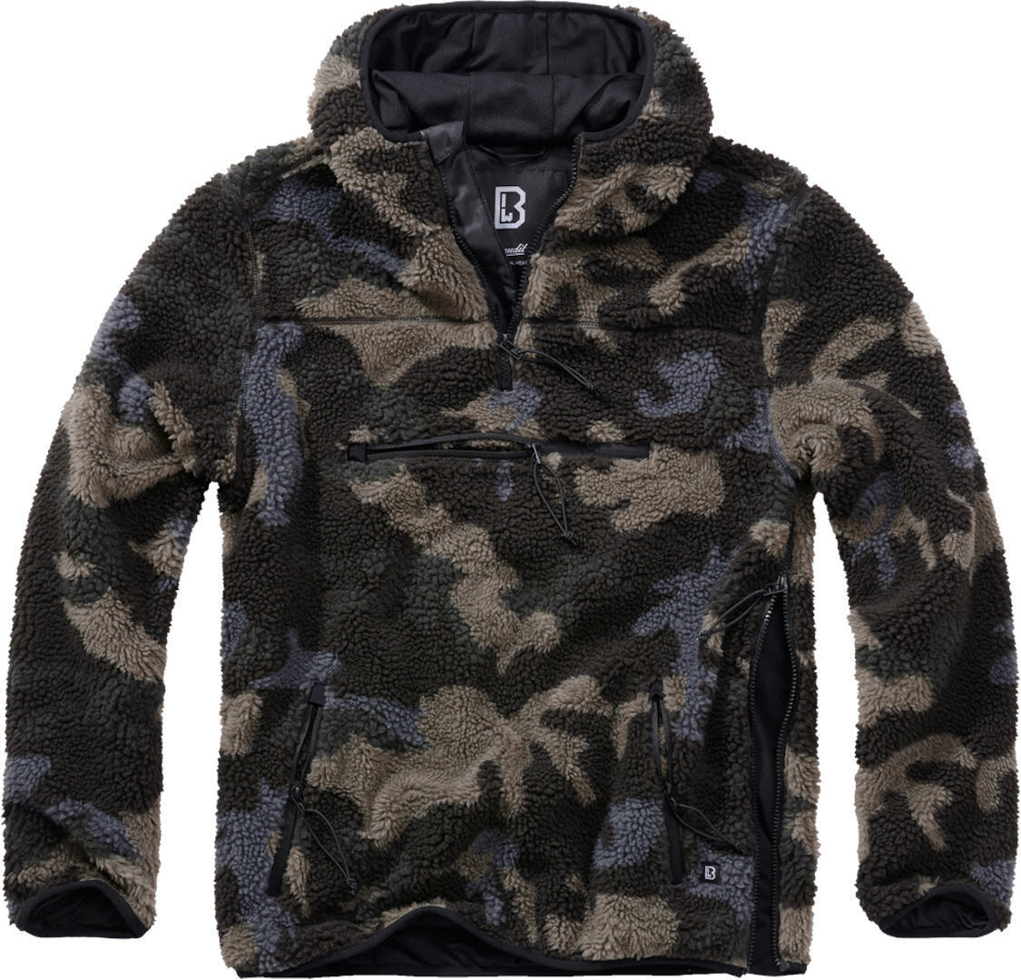 Brandit Teddyfleece Worker Pullover dunkles camouflage 7XL Abbildung 1