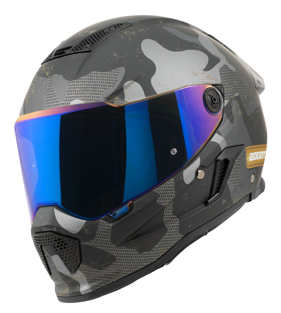 Bogotto Rapto Camo Hjälm Svart matt/grå S (55/56) Figur 14