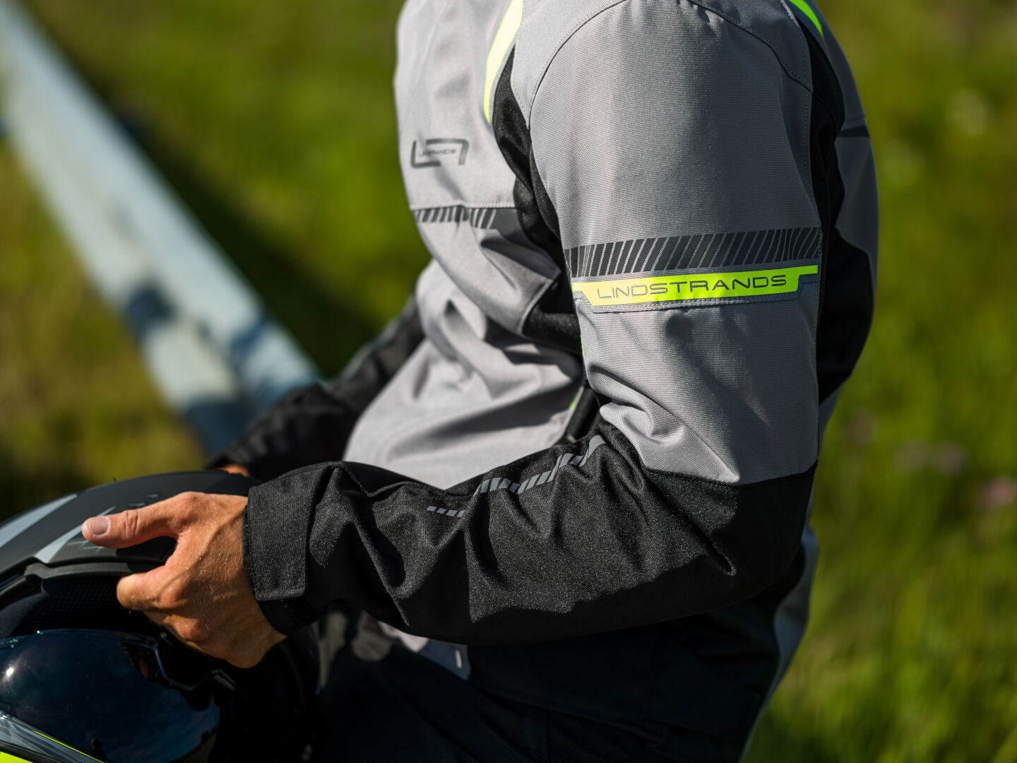 Lindstrands Backafall waterproof Motorcycle Textile Jacket light grey/black 62 Figure 5