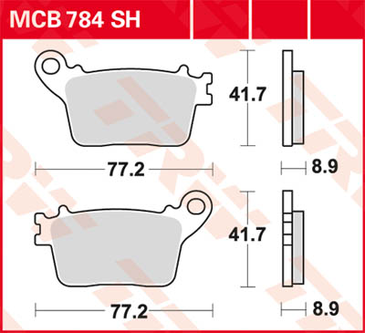 TRW Lucas Sinterbelag MCB784SH Figur 1
