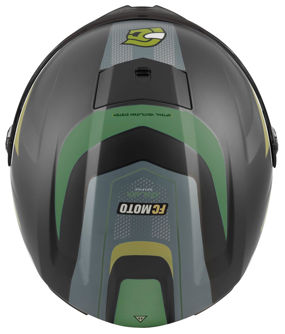 FC-Moto FF114B Zeron Casque Noir mat/vert 2XL Figure 6
