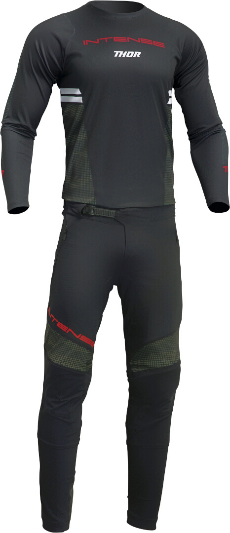 Thor Intense Assist 2023 Longsleeve Bicycle Jersey black/white/red M Figure 3