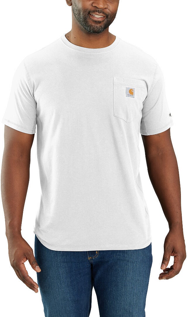 Carhartt Force Relaxed Fit Midweight Short Sleeve Pocket Triko bílá XXL Obrázek 3