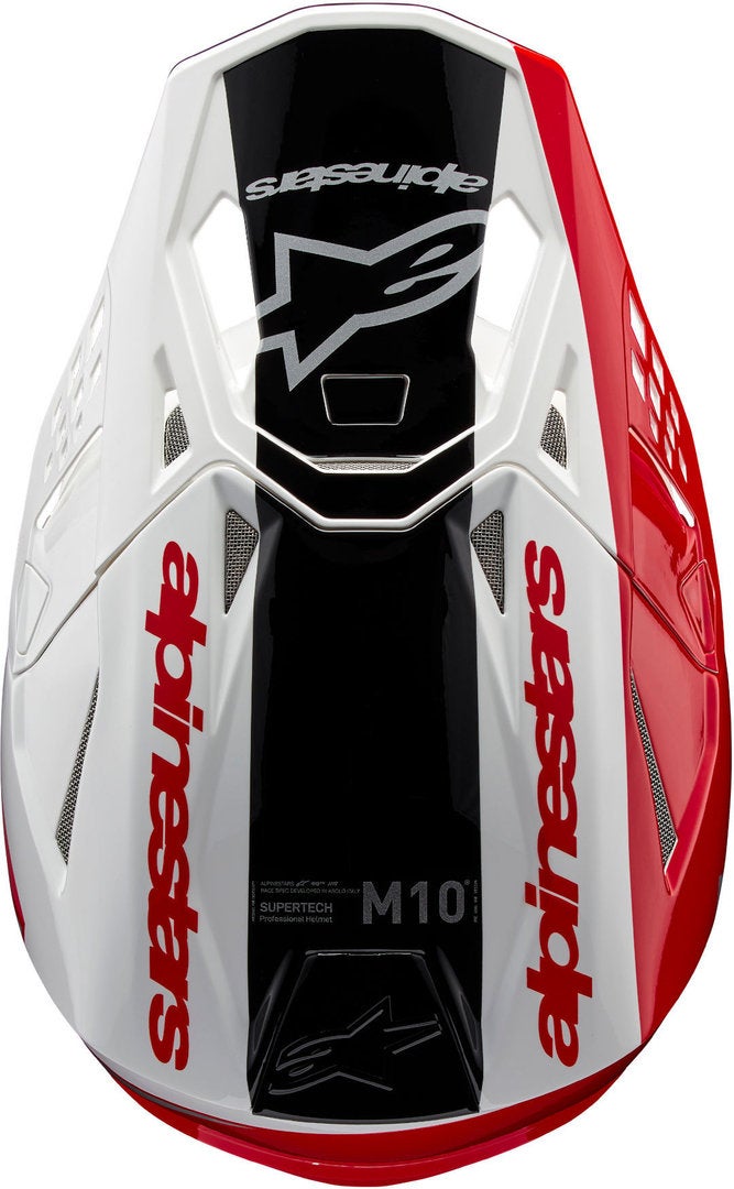 Alpinestars Supertech S-M10 Unite 2024 Casco Motocross bianco/rosso S (55/56) Figura 3