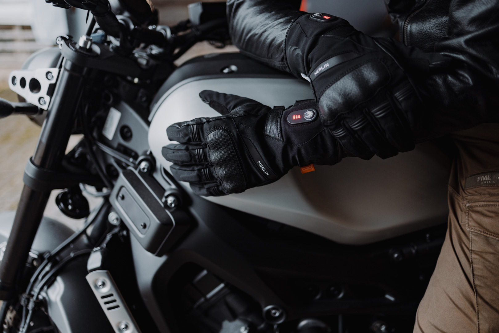 Merlin Summit Touring D3O Beheizbare Motorradhandschuhe M Abbildung 5
