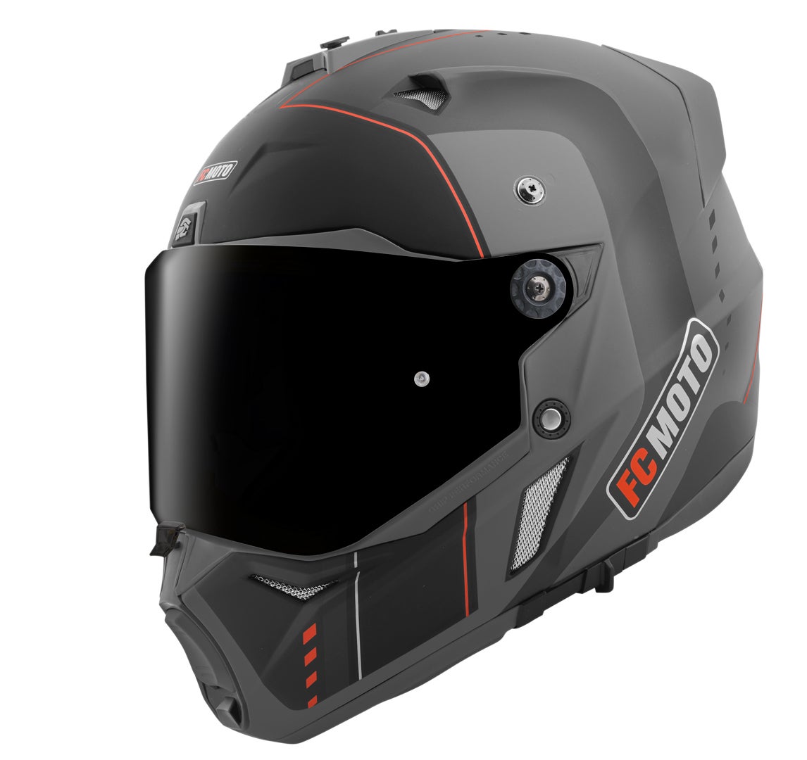 FC-Moto Merkur Pro Air Enduro hjelm sort/grå M Figur 3