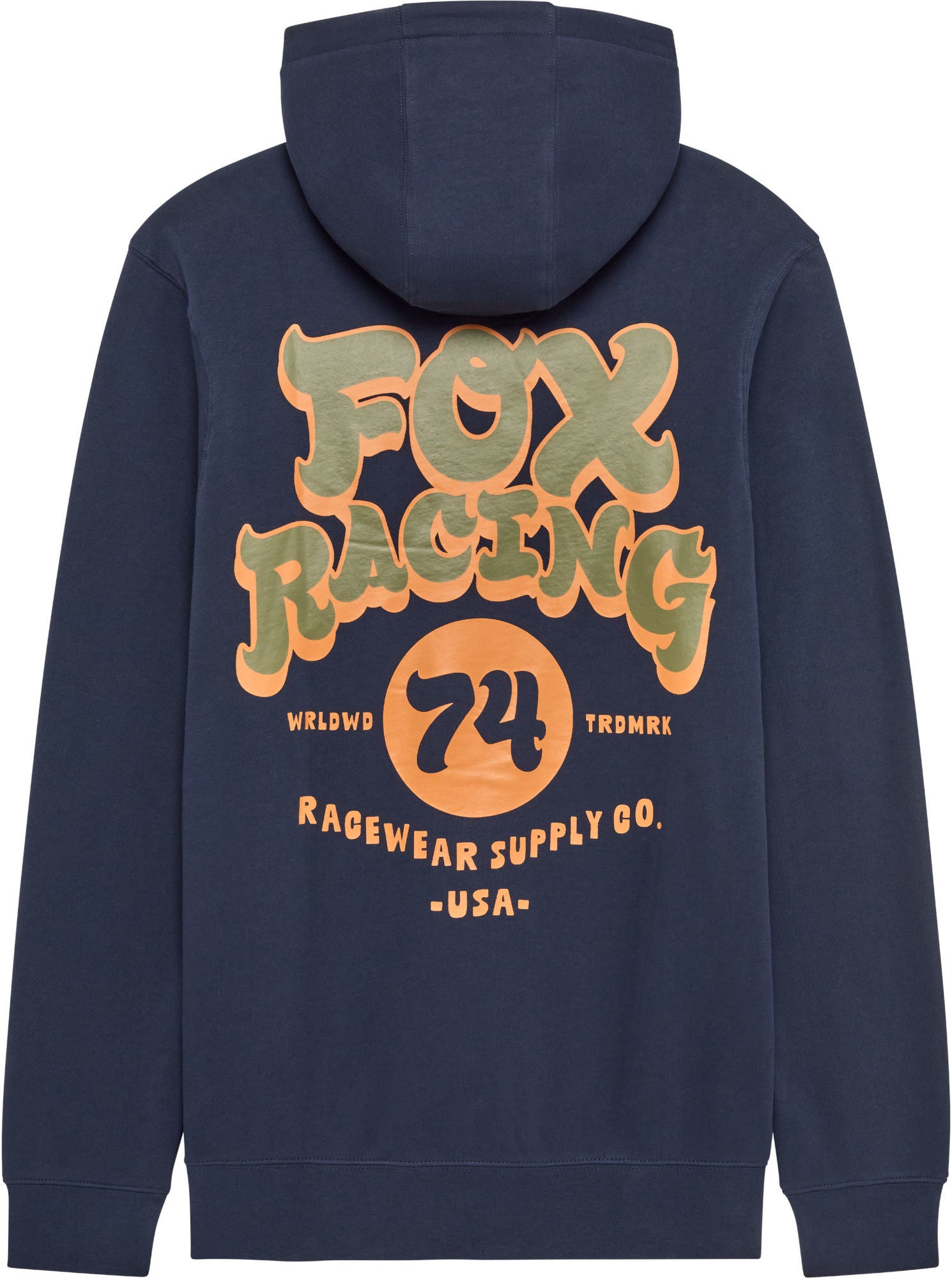 FOX Racewear Felpa blu scuro/arancione XL Figura 2