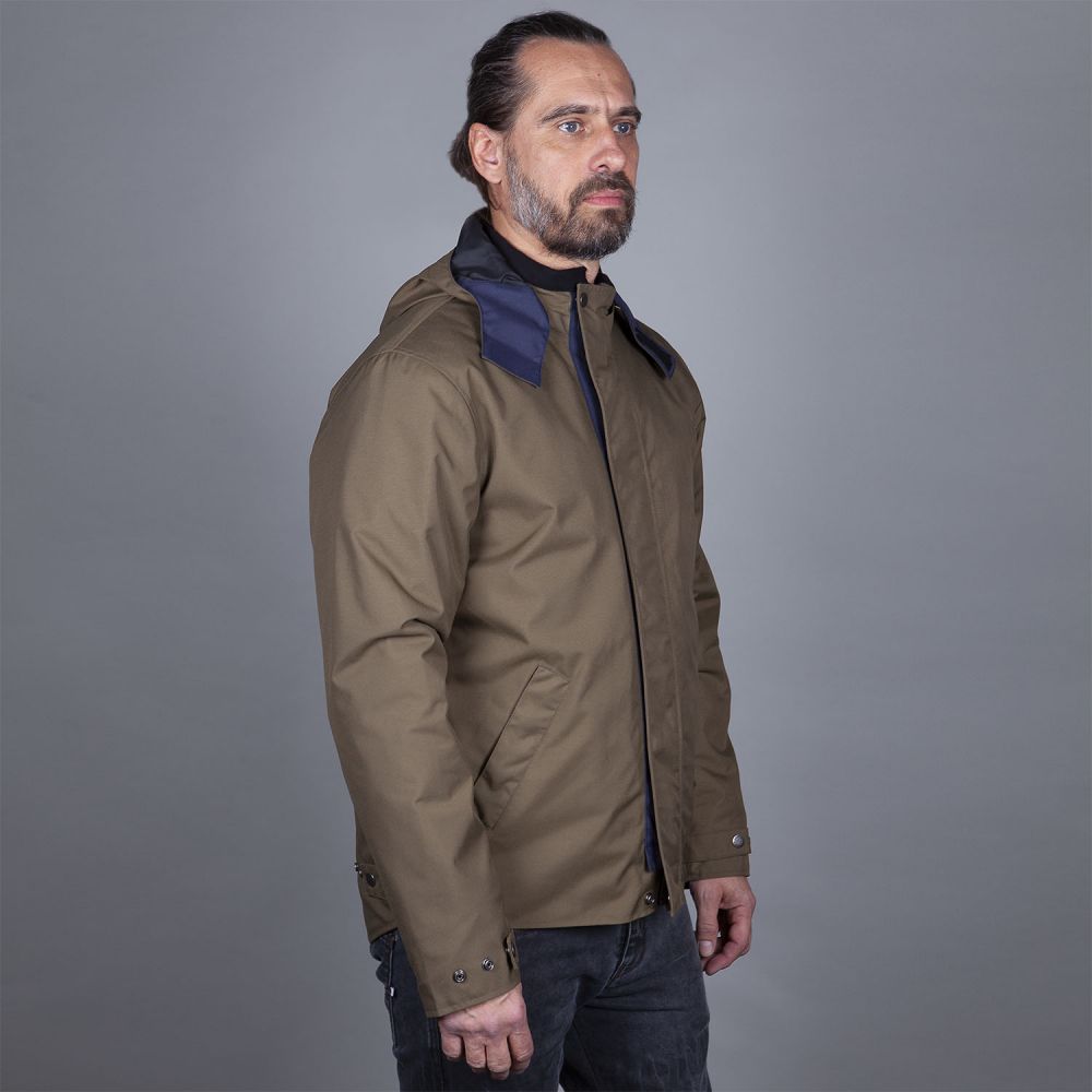 Helstons Flame waterproof Motorcycle Textile Jacket Khaki 3XL Figure 1