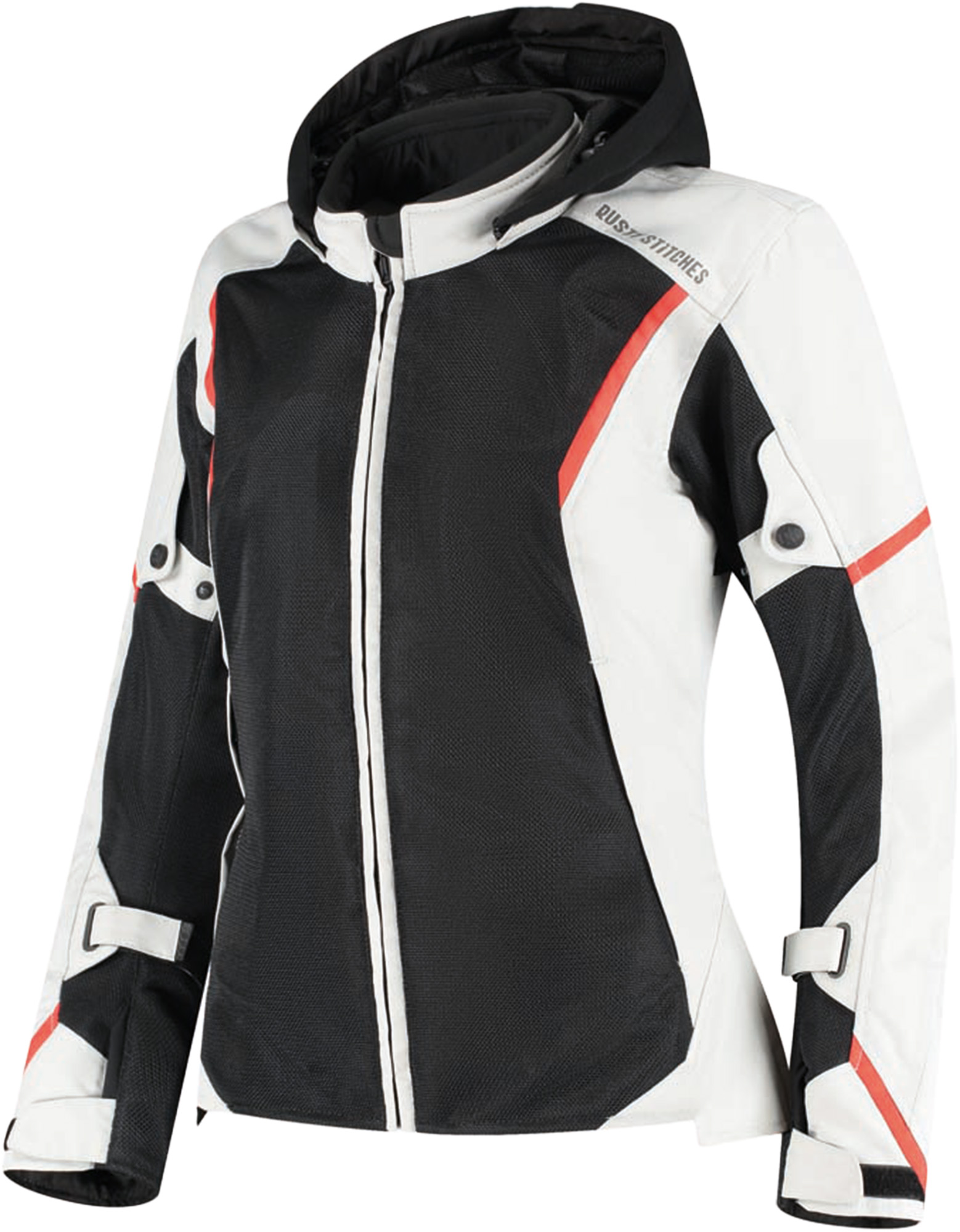 Rusty Stitches Caroline Ladies Motorcycle Textil Jacket grey/black 38 Figure 1