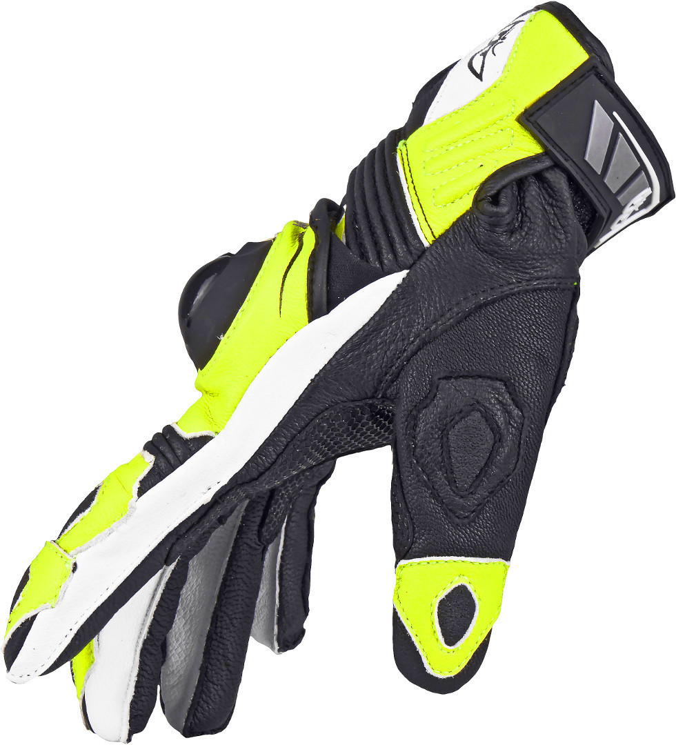 Berik Sprint Motorradhandschuhe schwarz/gelb S Abbildung 2