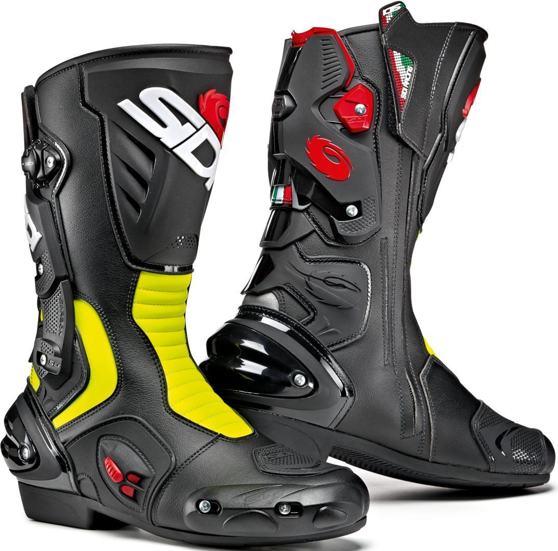 Sidi Vertigo 2 Motorcycle Boots black/neon-yellow 41 Figure 1