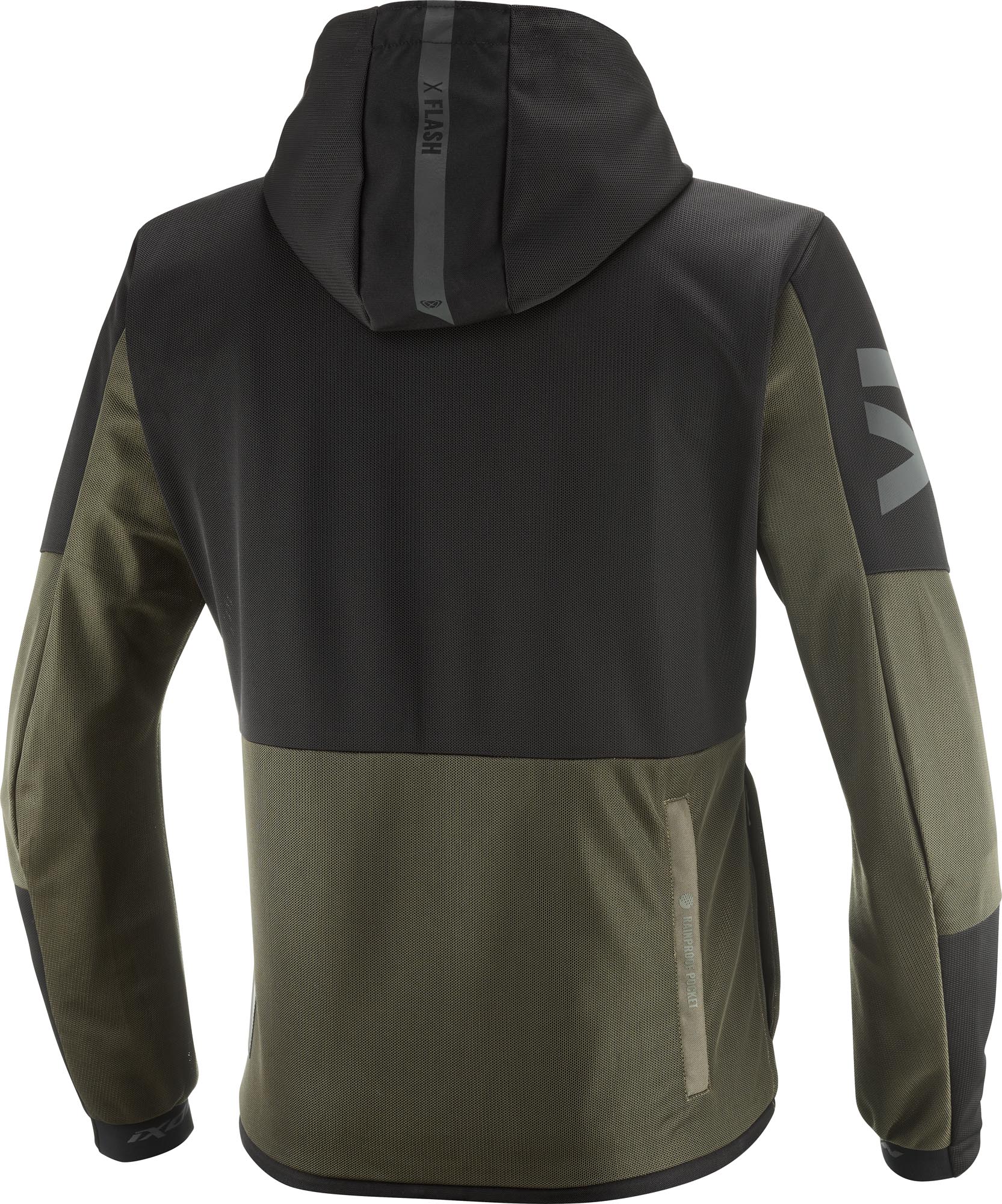 Ixon Park Air Motorfiets Textiel Parka Khaki/Zwart 2XL Figuur 2