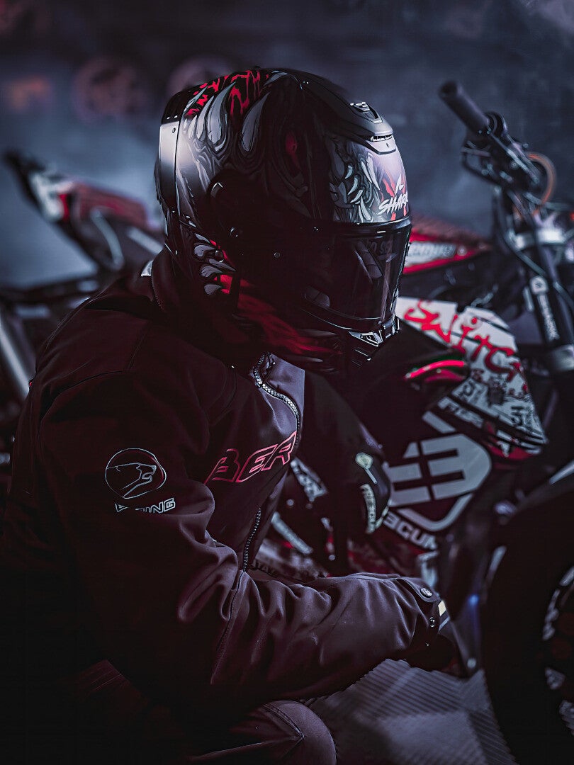 Shark Spartan RS Shaytan Casco nero opaco/rosso L (59/60) Figura 5