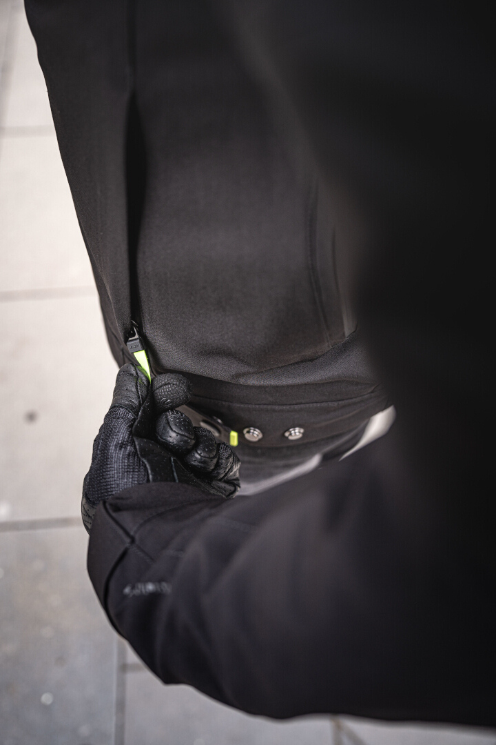 LS2 Titanium waterproof Motorcycle Textile Jacket black/neon M Figure 4