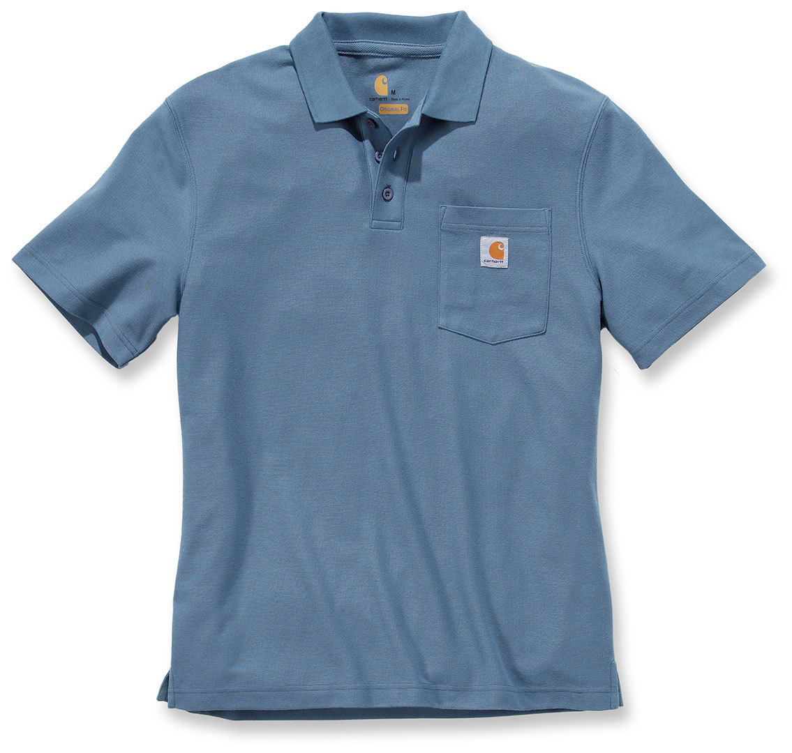 Carhartt Contractors Work Pocket Tricou Polo Albastru deschis S Figura 1