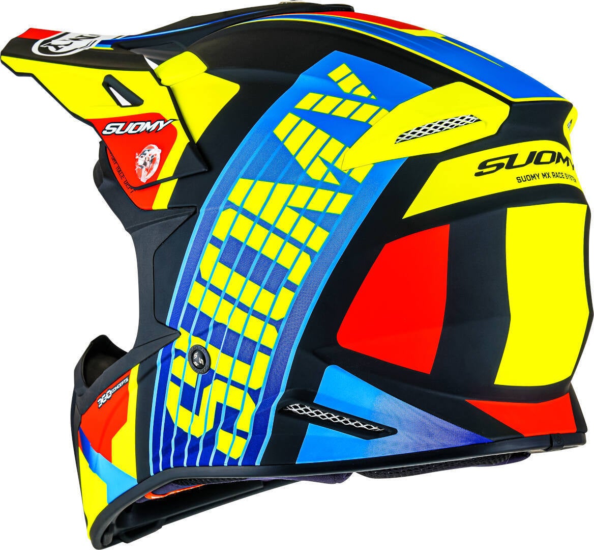 Suomy X-Wing Amped E06 Casco da motocross nero/blu/giallo XXL (63) Figura 2