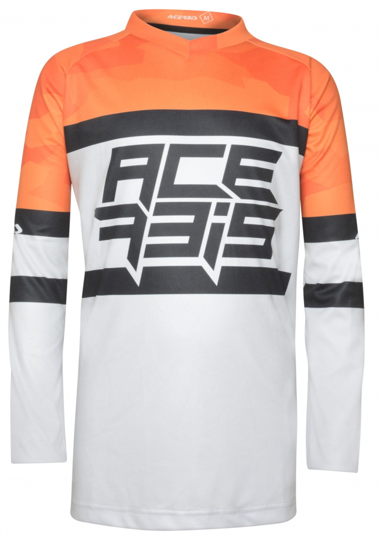 Acerbis Skyhigh Tricou de motocross pentru copii portocaliu/gri L Figura 3