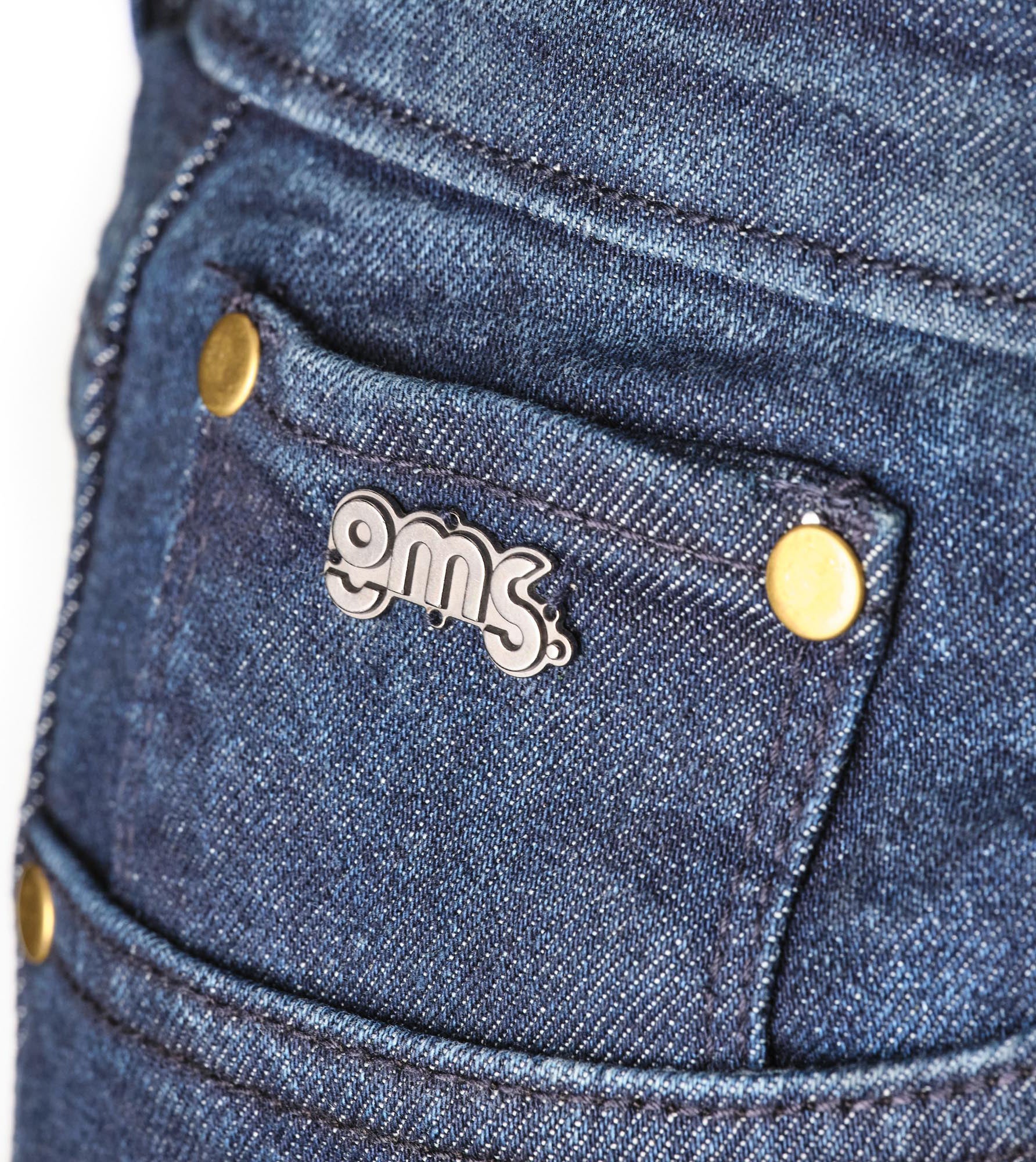 GMS Atlanta Slim Damen Motorrad Jeans dunkelblau 32/32 Abbildung 4