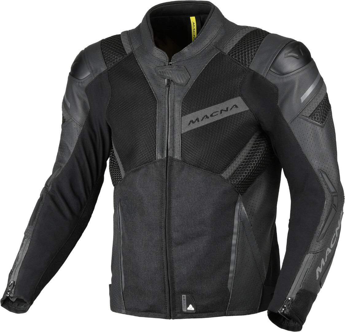 Macna Galvic perforated Motorcycle Leather/Textile Jacket-image-909743047
