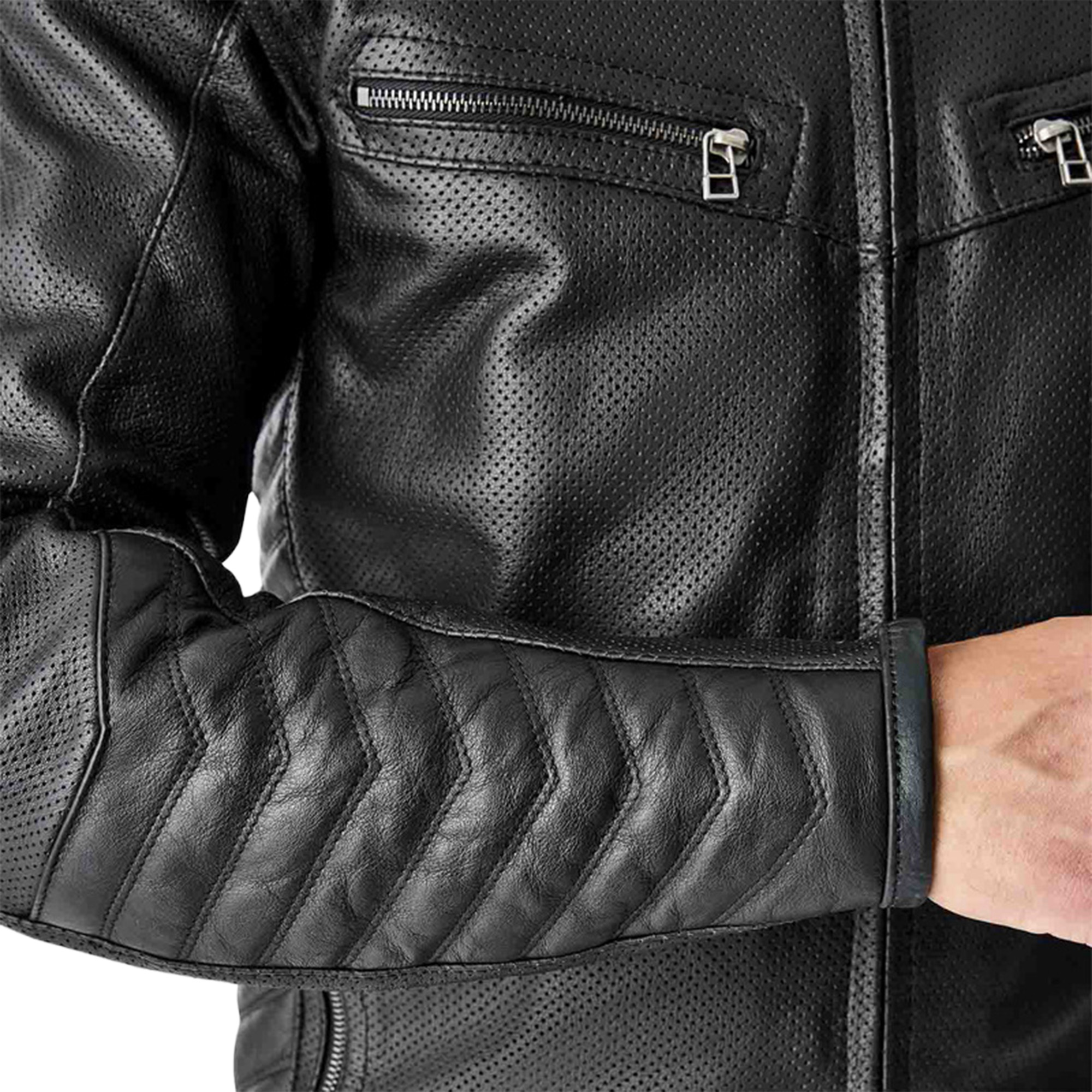 RST Roadster Air D3O Motocyklová kožená bunda černá 60 Obrázek 4