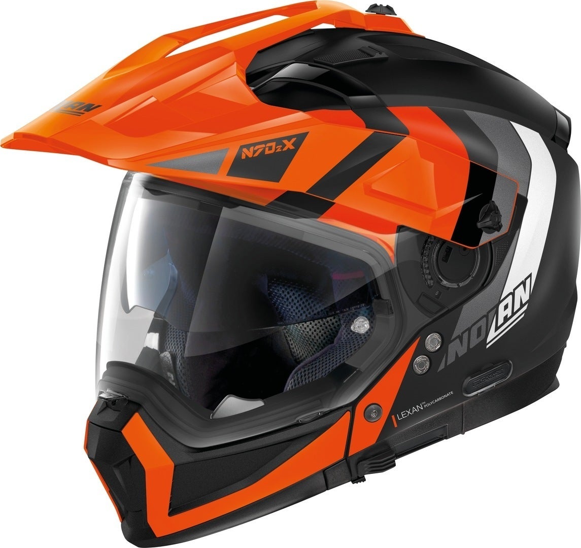 Nolan N70-2 X Decurio N-Com Hjelm sort/orange M (58) Figur 1