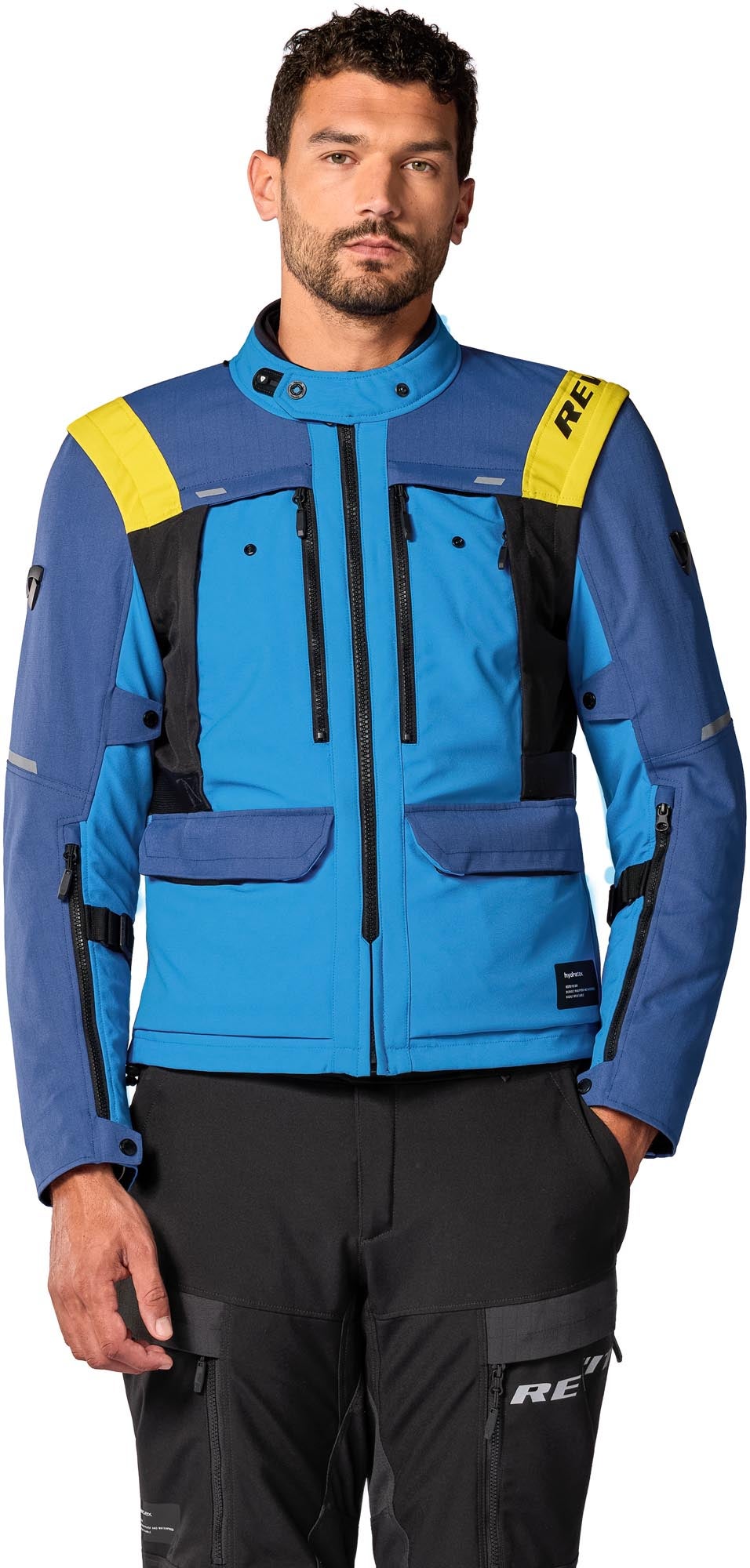 Revit Offtrack 3 H2O waterproof Motorcycle Textile Jacket blue/blue XL Figure 5
