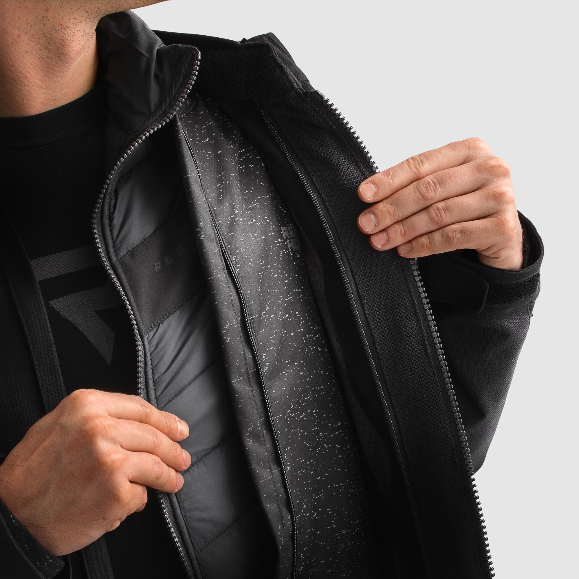 Side view of Rebelhorn Hardy 3.0 waterproof Motorcycle Textile Jacket