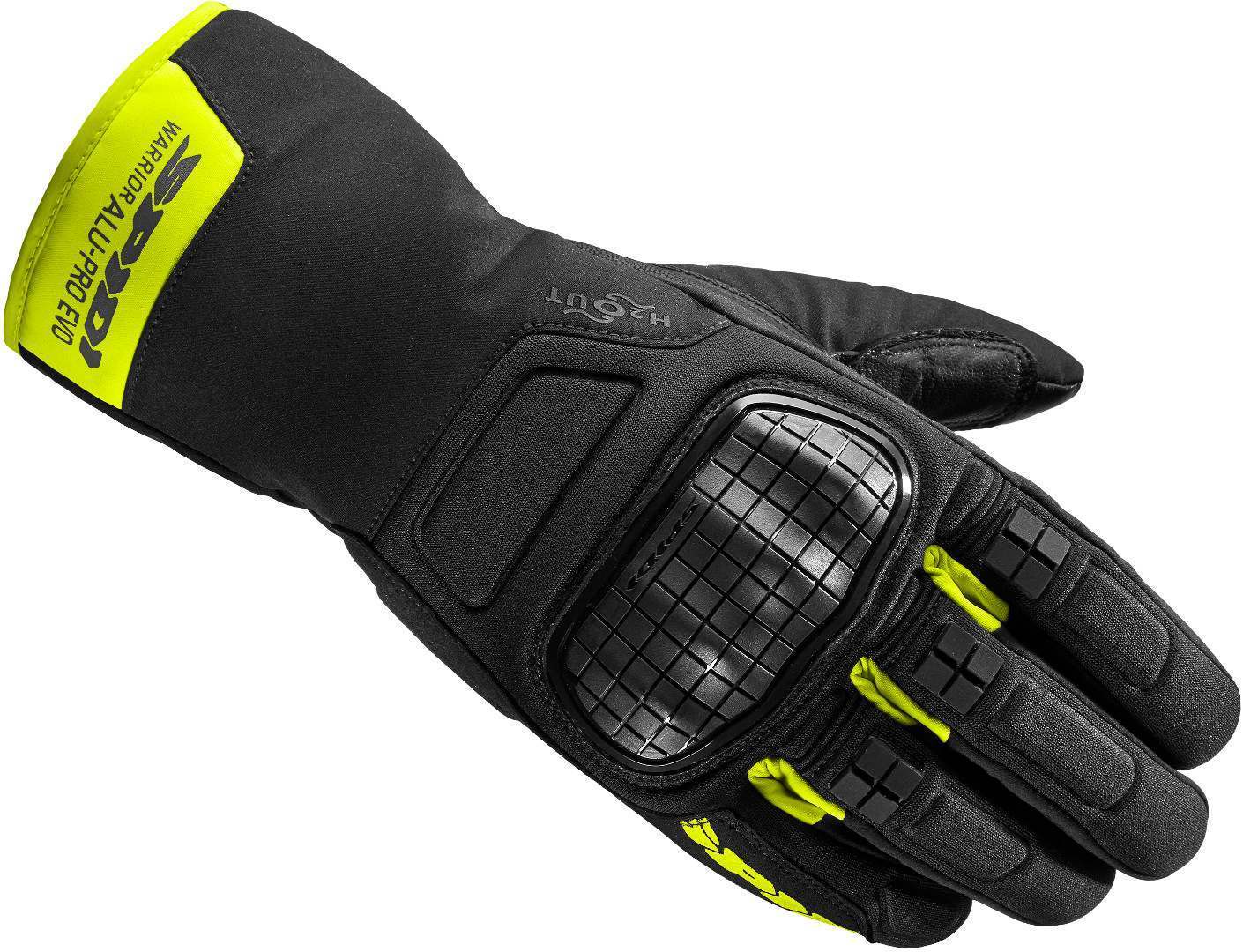 Spidi Alu-Pro Evo Motorcycle Gloves black/yellow 2XL Figure 1