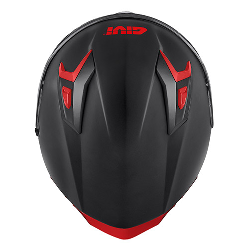 GIVI 50.9 Sport Basic Atomic Шлем чёрный матовый/серебристый/красный M Рисунок 4