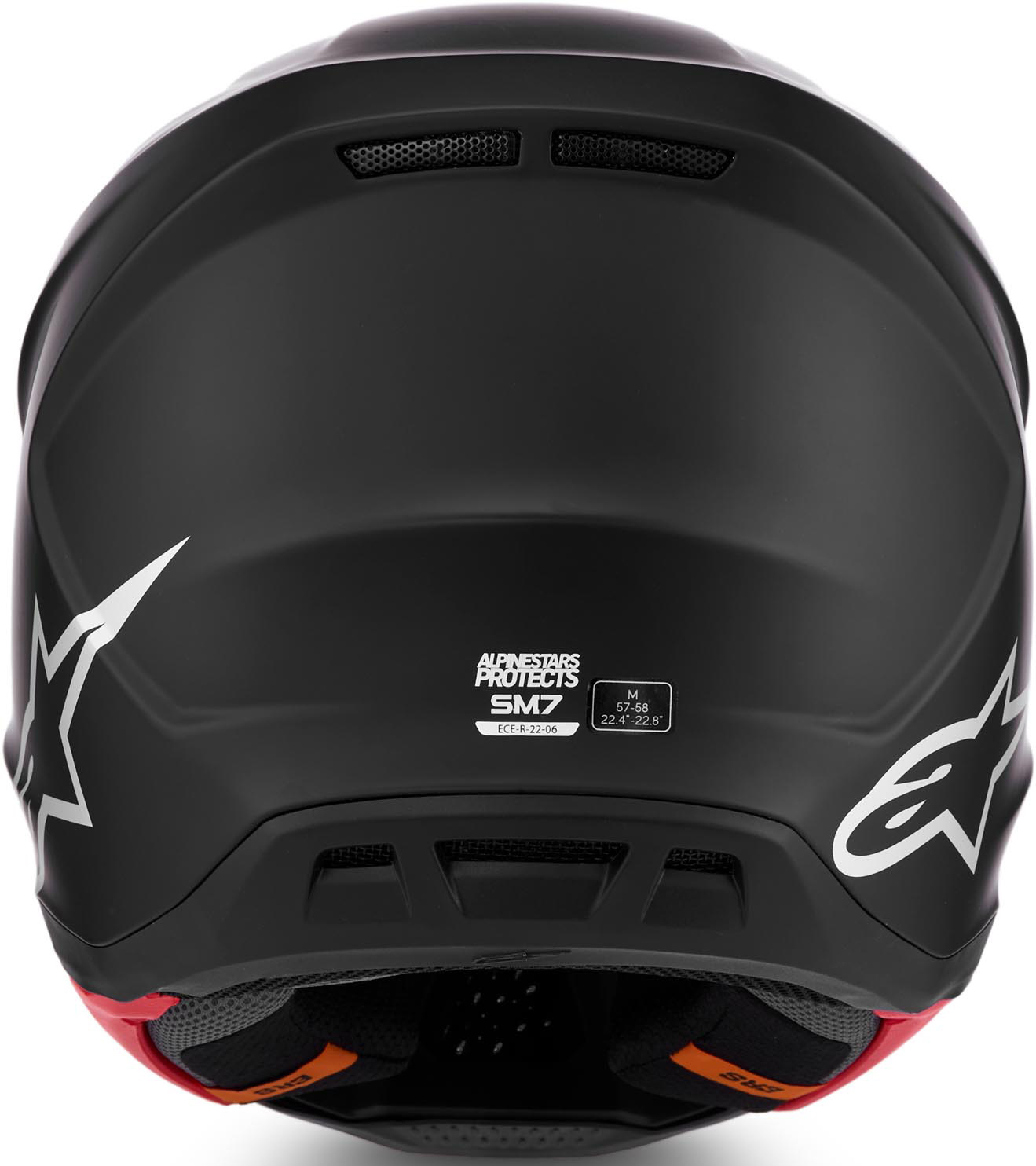 Alpinestars S-M7 Casco da motocross nero opaco M (57/58) Figura 4