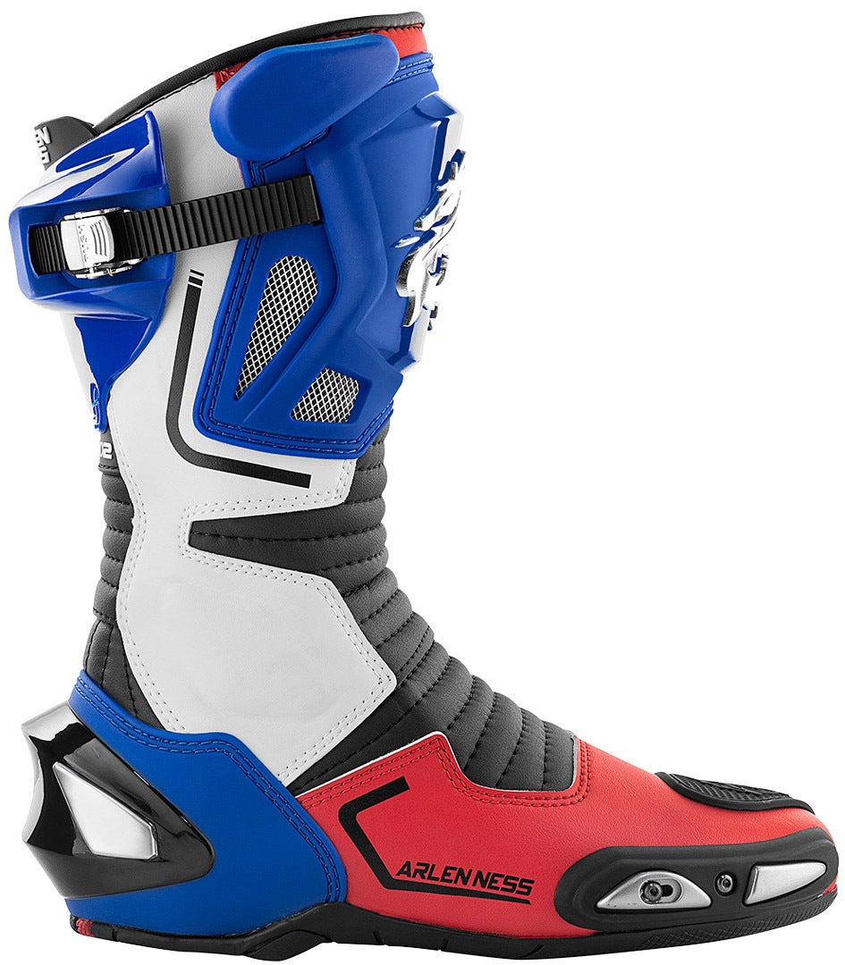 Arlen Ness Sugello Motorcycle Boots blue/white/red 39 Figure 2