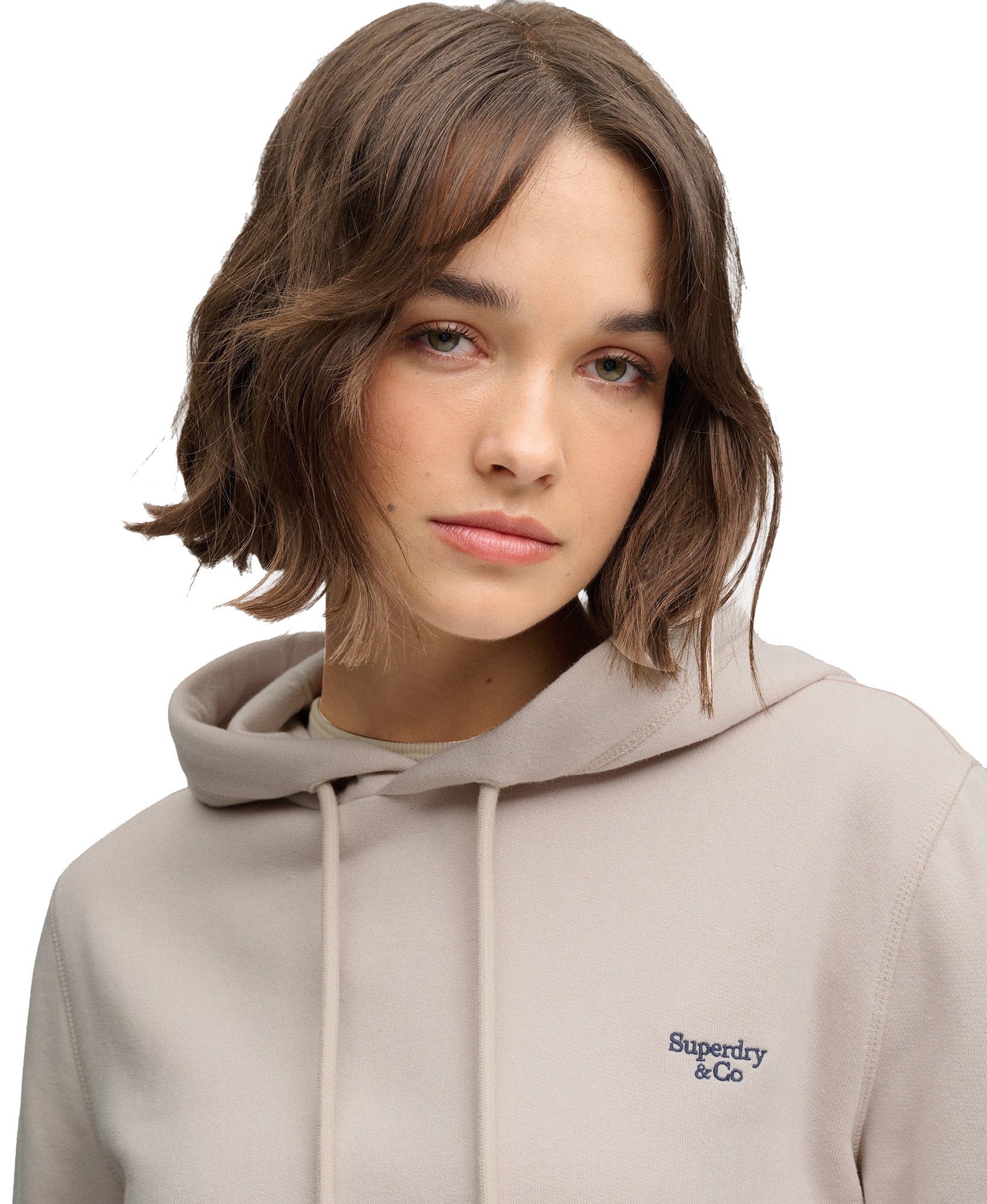Superdry & Co Signature Γυναικείο φούτερ με κουκούλα Γκρι L Γράφημα 3