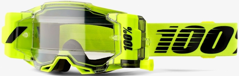 100% Armega Forecast Roll-Off Ochelari de motocross galben/negru Figura 2