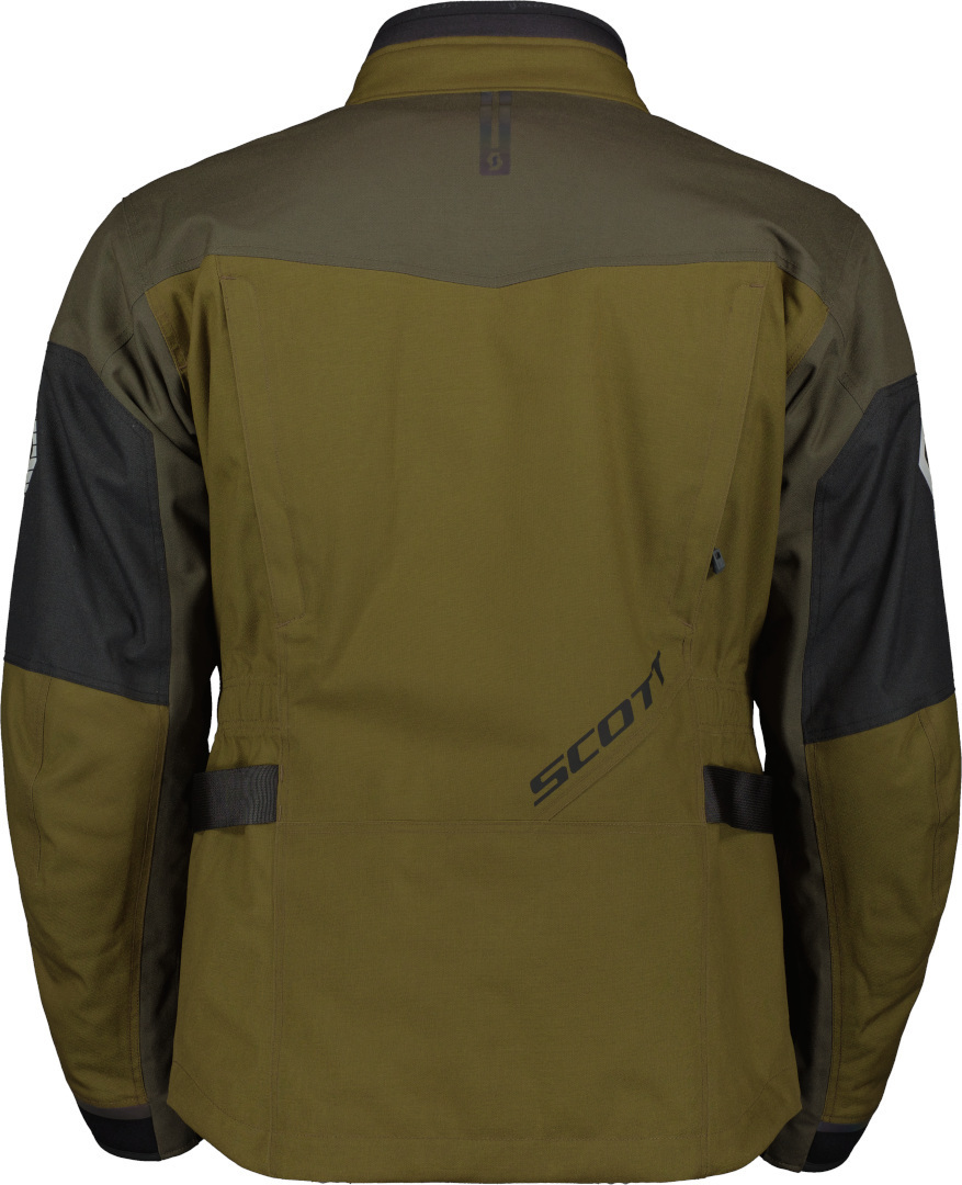 Scott Voyager Dryo vattentät motorcykel textil jacka Olivgrön/svart Short M Figur 3
