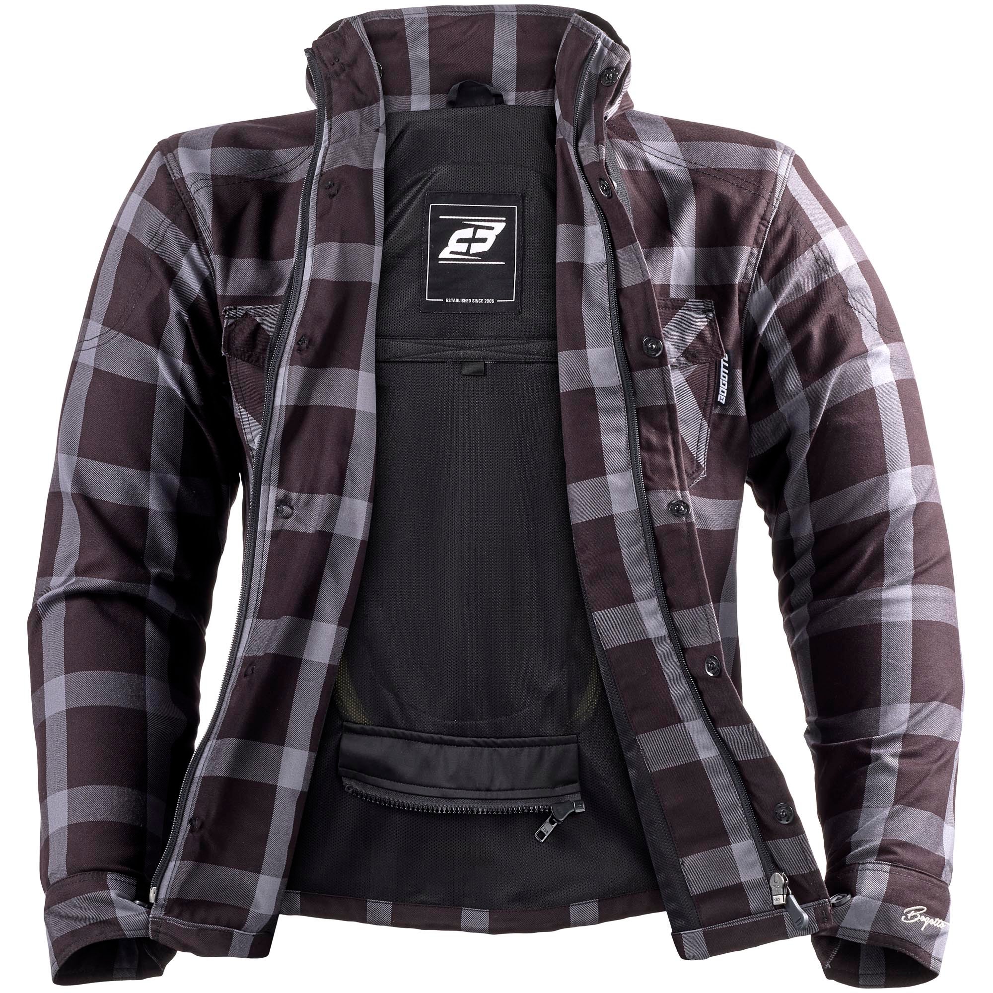 Bogotto Lumb-R Sweat à capuche zippé de moto noir 3XL Figure 3