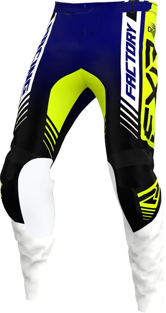 FXR Clutch Pro 2023 Motocross Pants blue/yellow/white 32 Figure 1