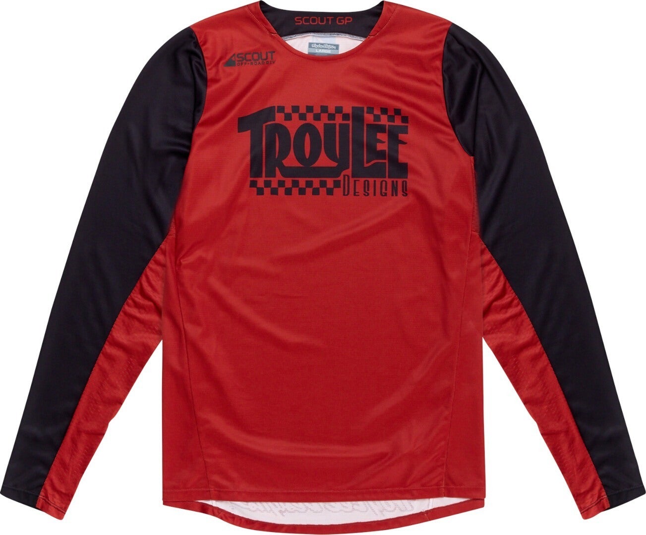 Troy Lee Designs Scout GP Big Lee Motocross trøje sort/orange/rød S Figur 1
