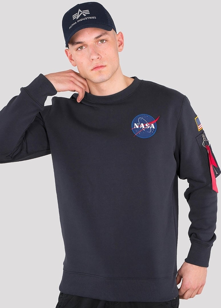 Alpha Industries Space Shuttle Sweatshirt dunkelblau 3XL Abbildung 1