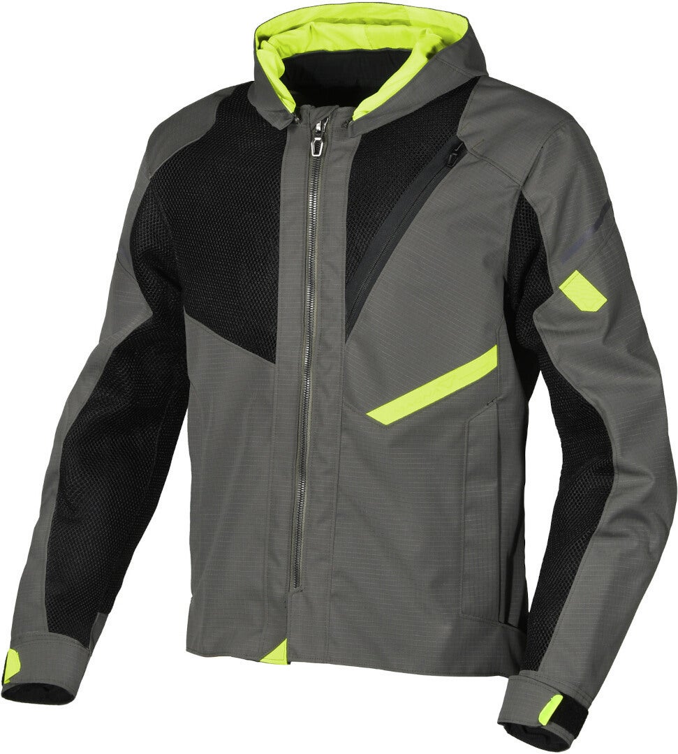Macna Farrow Motorfiets textiel jas groen/zwart XXL Figuur 1
