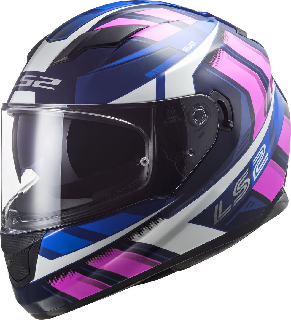 LS2 FF320 Stream Evo Loop Capacete azul/rosa M (57/58) Figura 1