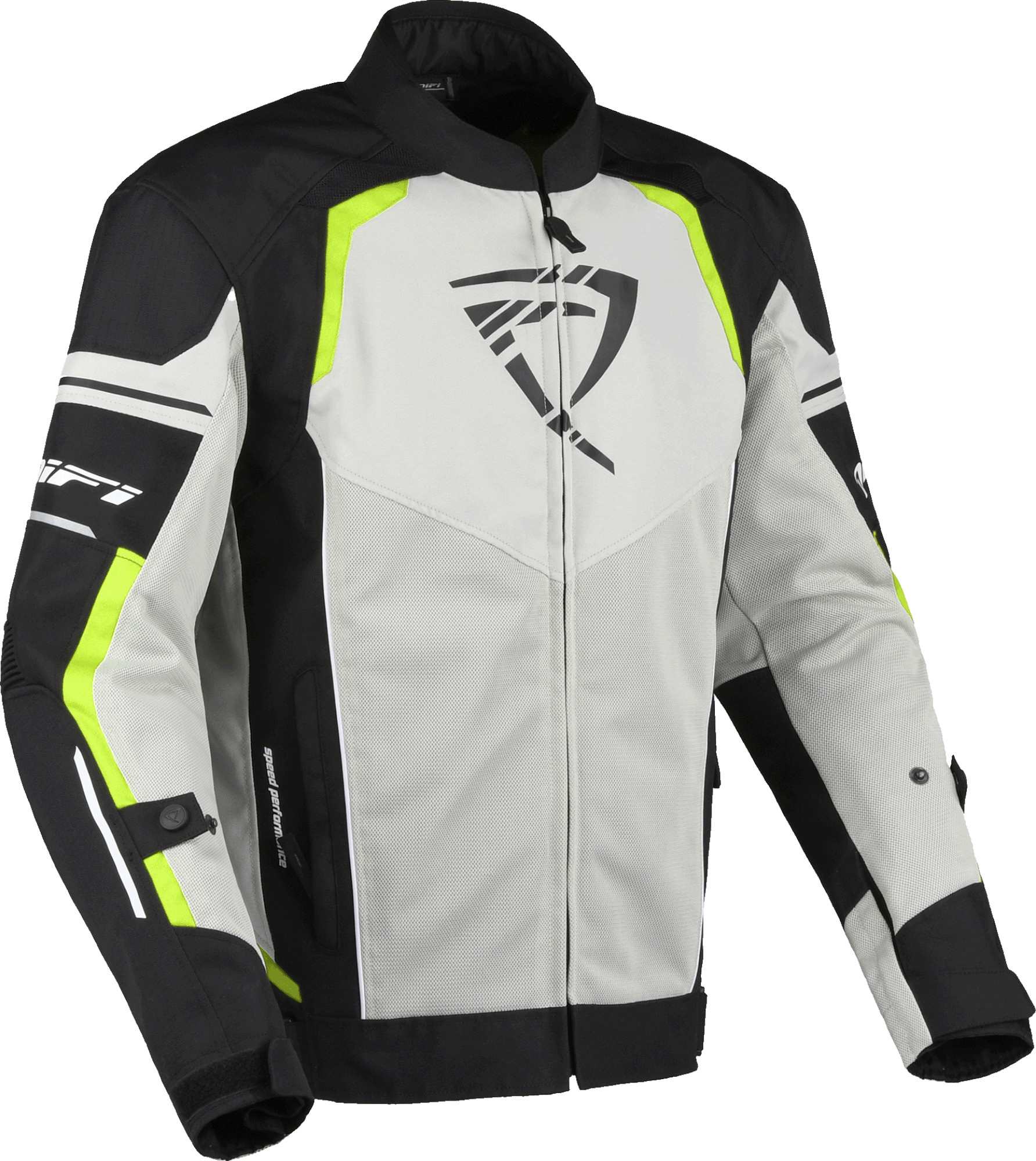 DIFI Estoril Air Motorcycle Textile Jacket grey/yellow XL Figure 1