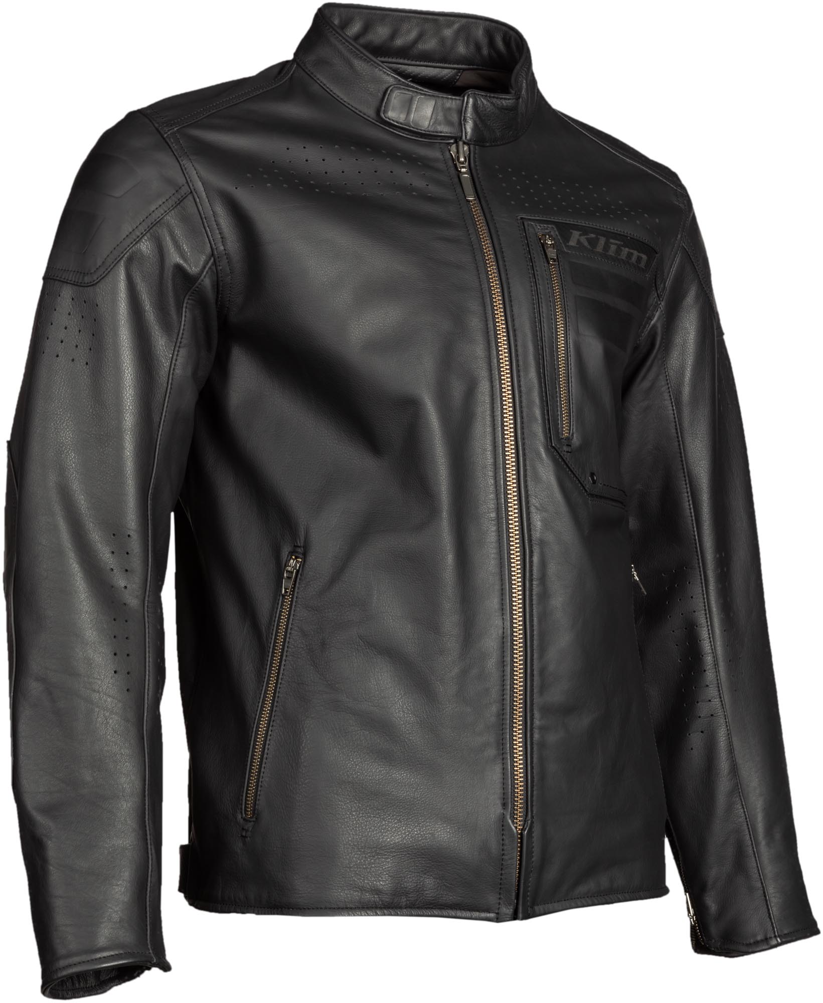 Klim Sixxer Motorrad Lederjacke schwarz M Abbildung 3
