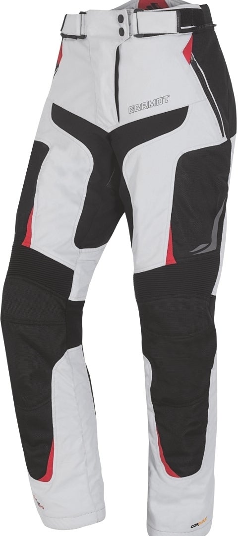 Germot X-Air Evo Pro Damen Motorrad Textilhose hellgrau/schwarz 38 Abbildung 1