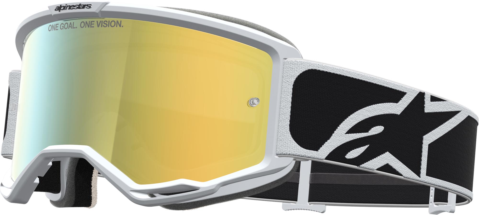 Alpinestars Vision 5 Rora Mirror Motocrossglasögon svart/vitt Figur 1