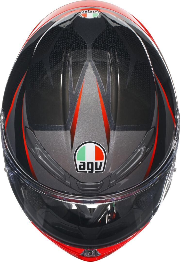 AGV K6 S Karve 2.0 Helm schwarz/grau/rot S (55/56) Abbildung 7