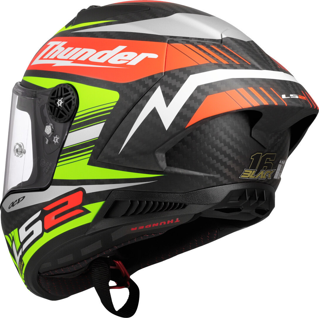 LS2 FF805 Thunder GP Black Replica Carbon Helm M (57/58) Abbildung 3