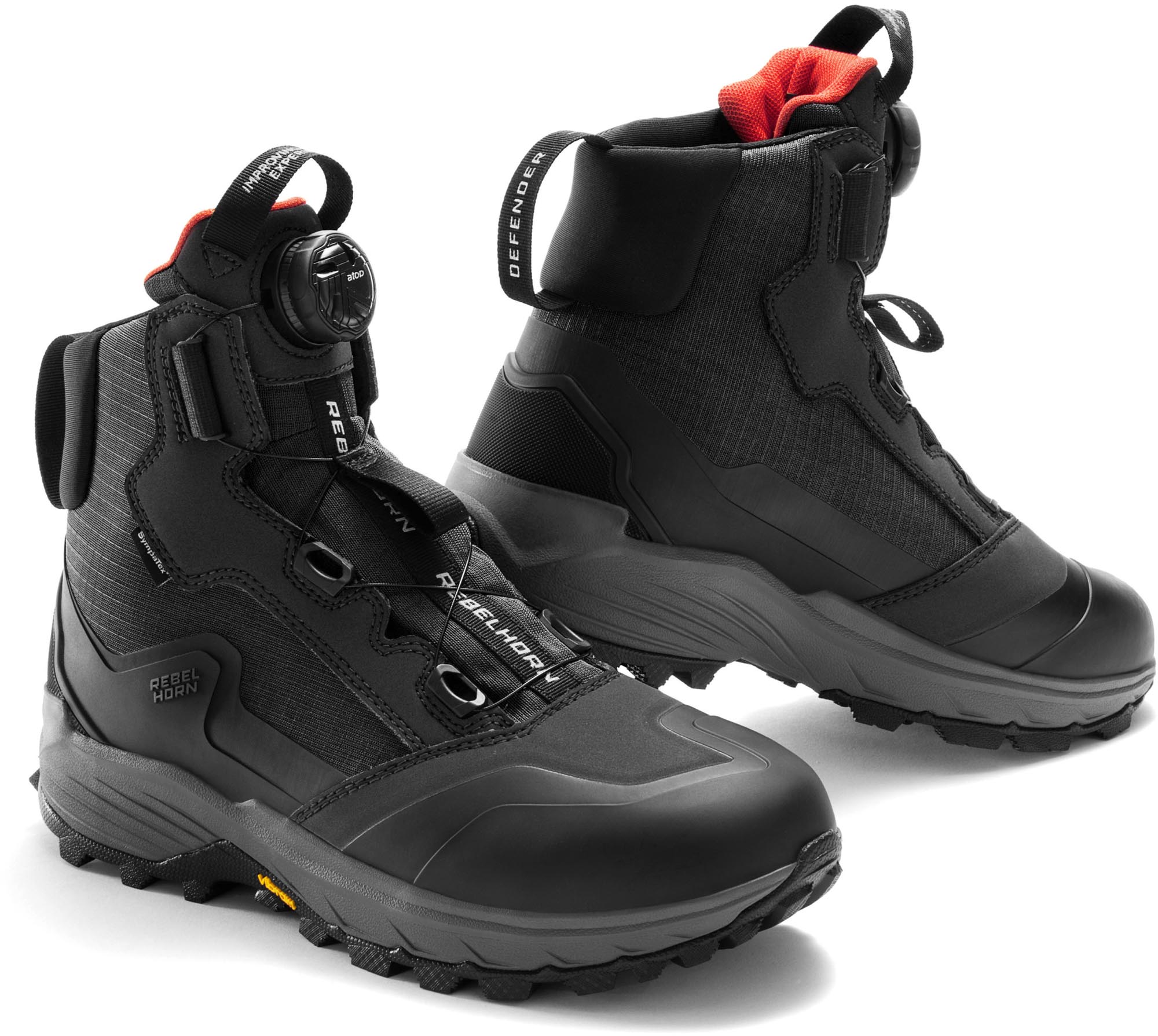 Rebelhorn Defender waterproof Motorcycle Boots black 47 Figure 1