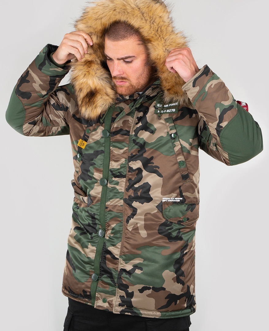 Alpha Industries N3B Airborne Jacke camouflage M Abbildung 3