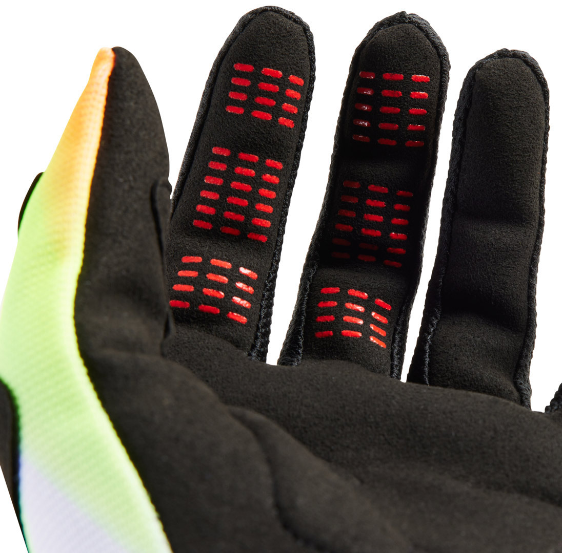 FOX 180 Statk Motocross handsker rød/gul M Figur 4